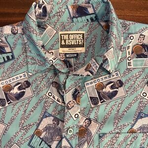 The Office & RSVLTS Series 5 Medium Button Down Shirt Men's Basketball Cards